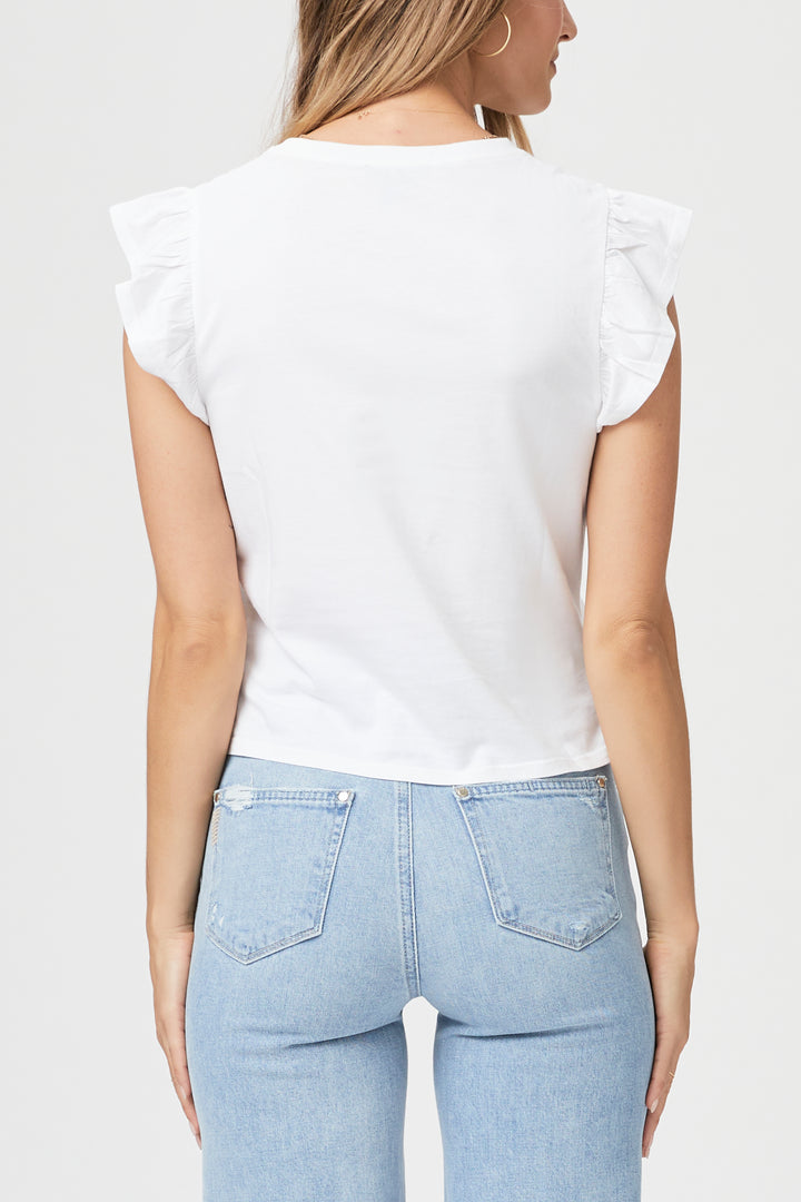 PAIGE - Erissa Tee in White