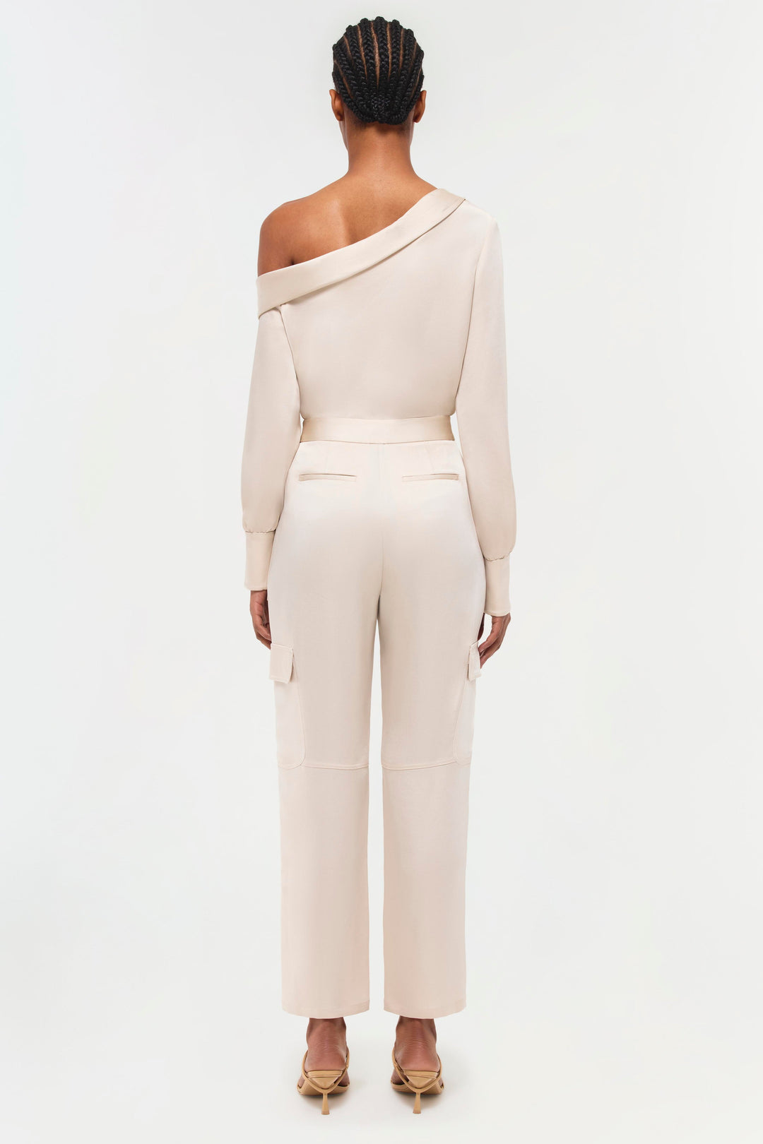 SIMKHAI - Alice One Shoulder Top in Champagne