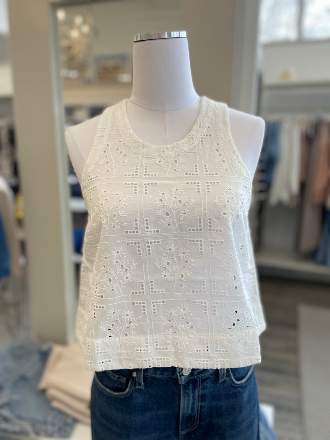 Trovata - Esther Tank in Handkerchief Eyelet