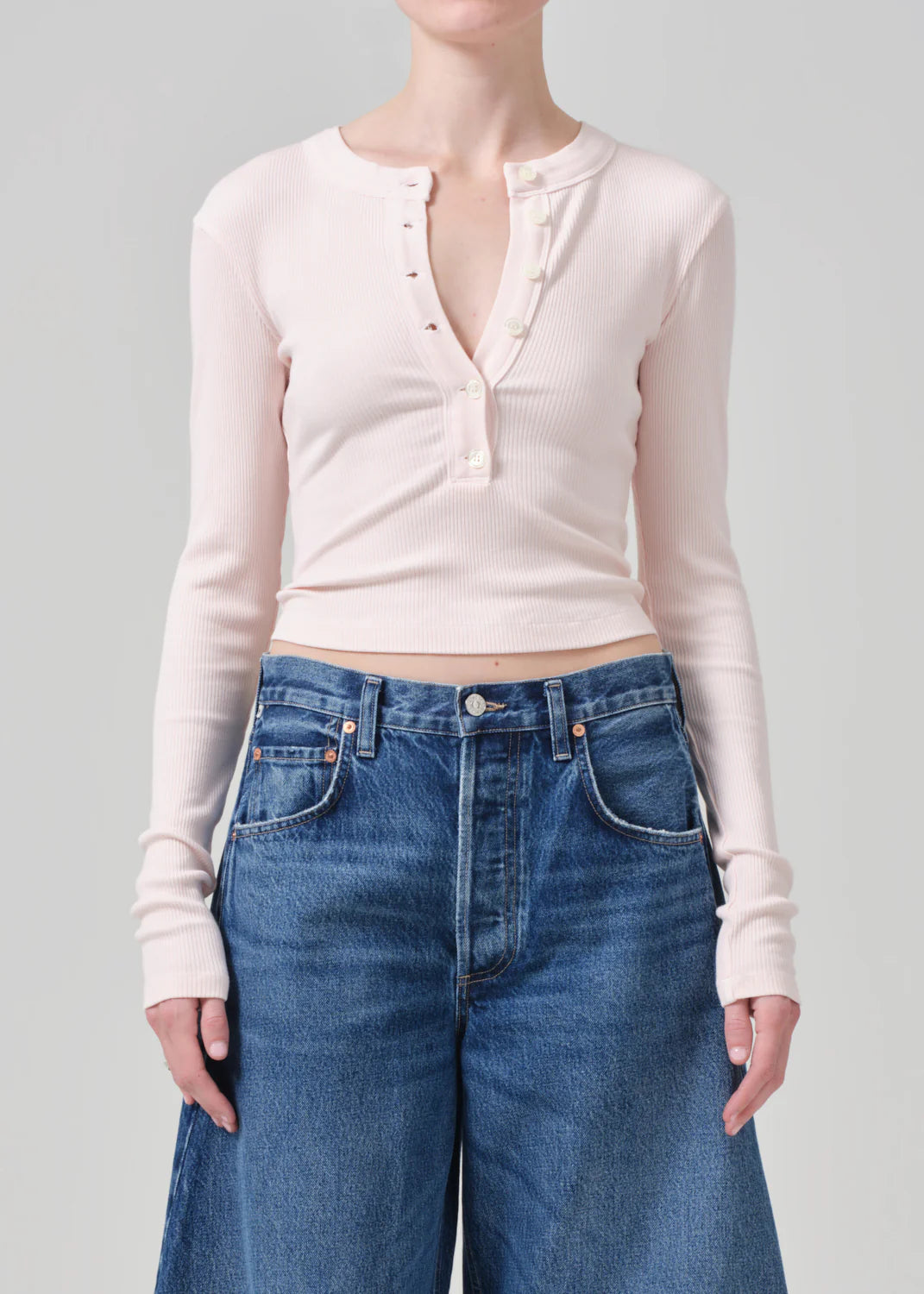 Citizens of Humanity - Organic Cotton Varra Henley in Cameo