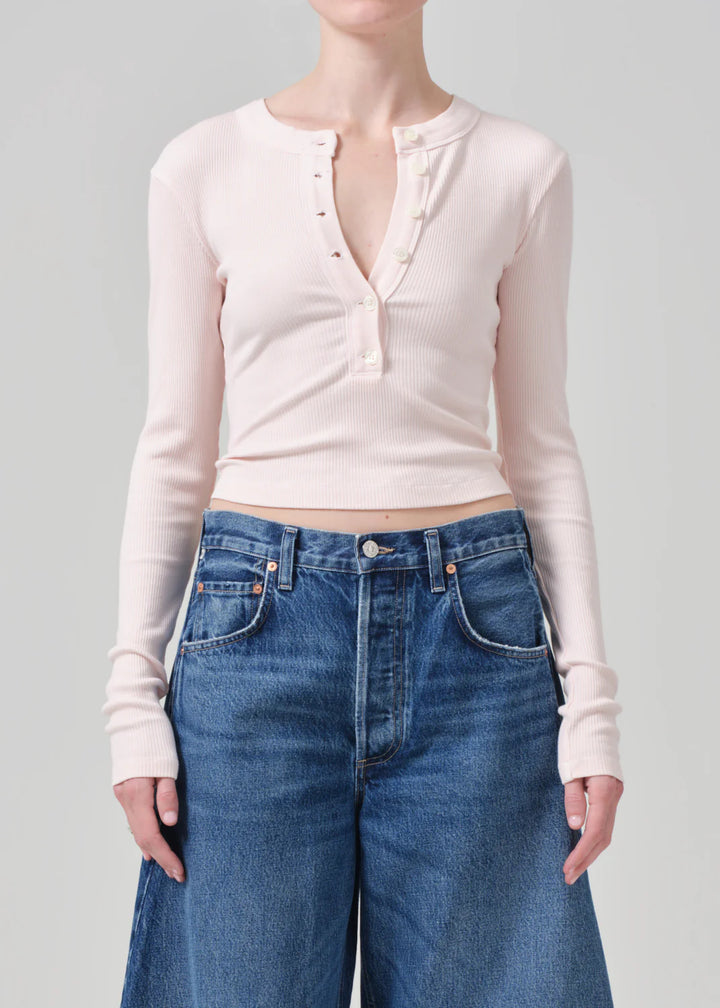 Citizens of Humanity - Organic Cotton Varra Henley in Cameo