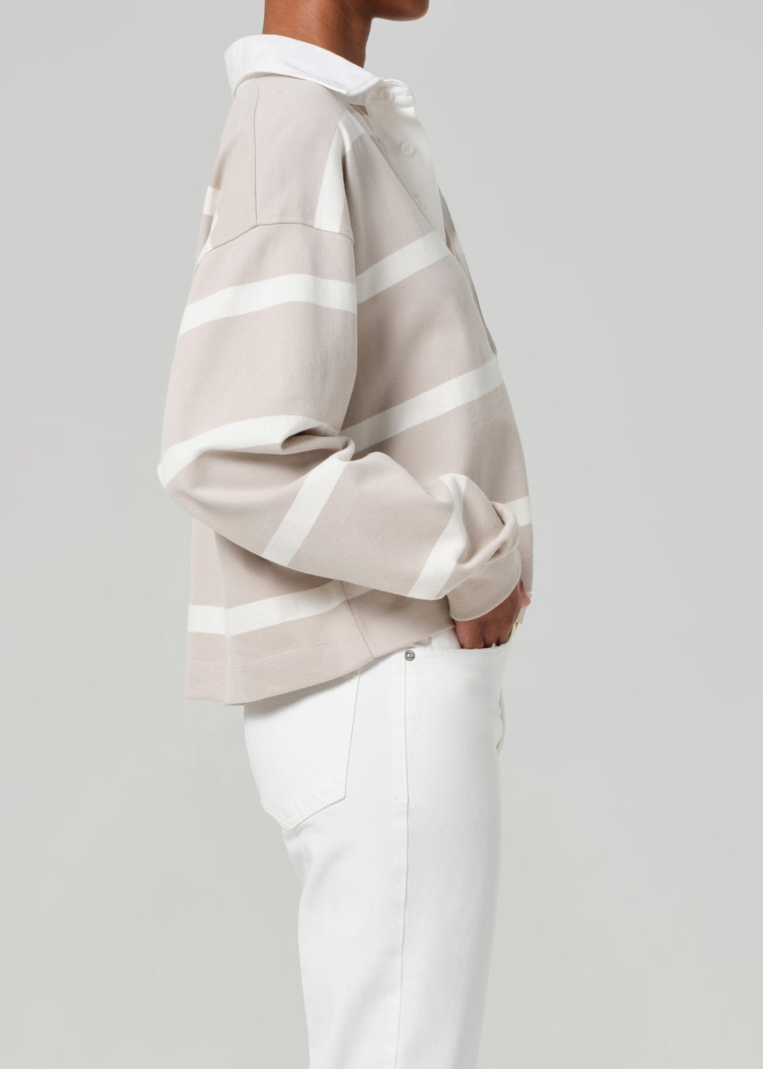 Citizens of Humanity - Aris Rugby Top in Sandatlas Stripe
