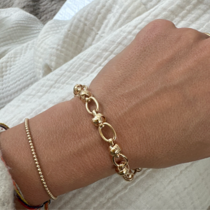Alexa Leigh - Knotted Chain Bracelet in Gold 7.5