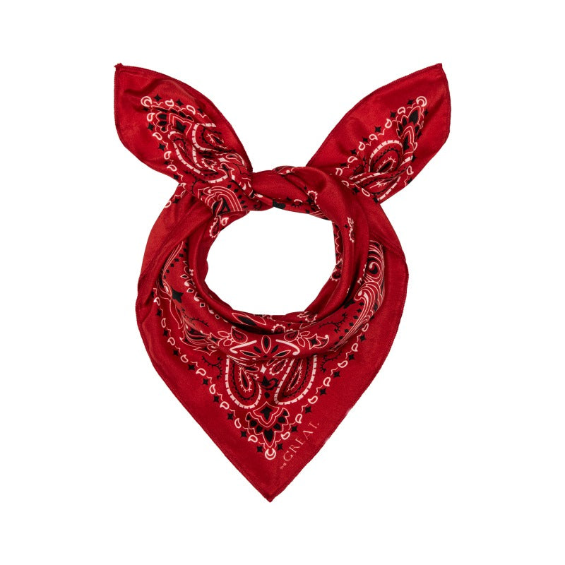 The Great - The Silk Bandana in True Red
