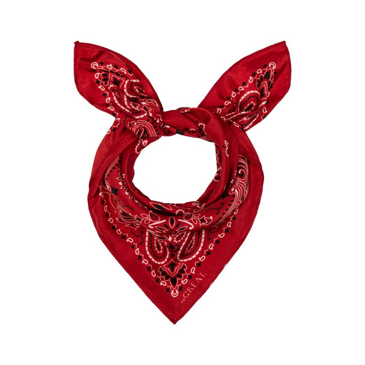The Great - The Silk Bandana in True Red