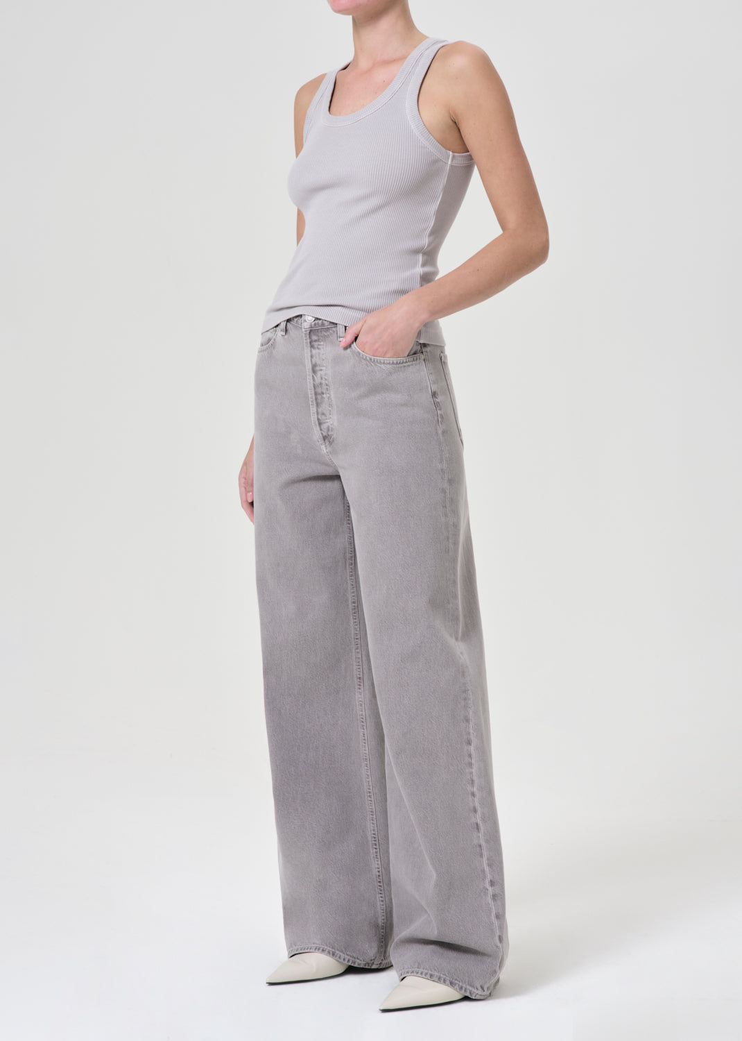 AGoldE - Organic Cotton Poppy Tank in Flake tops