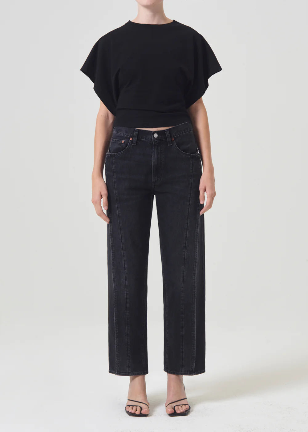 AGOLDE - Britt Tee in Black