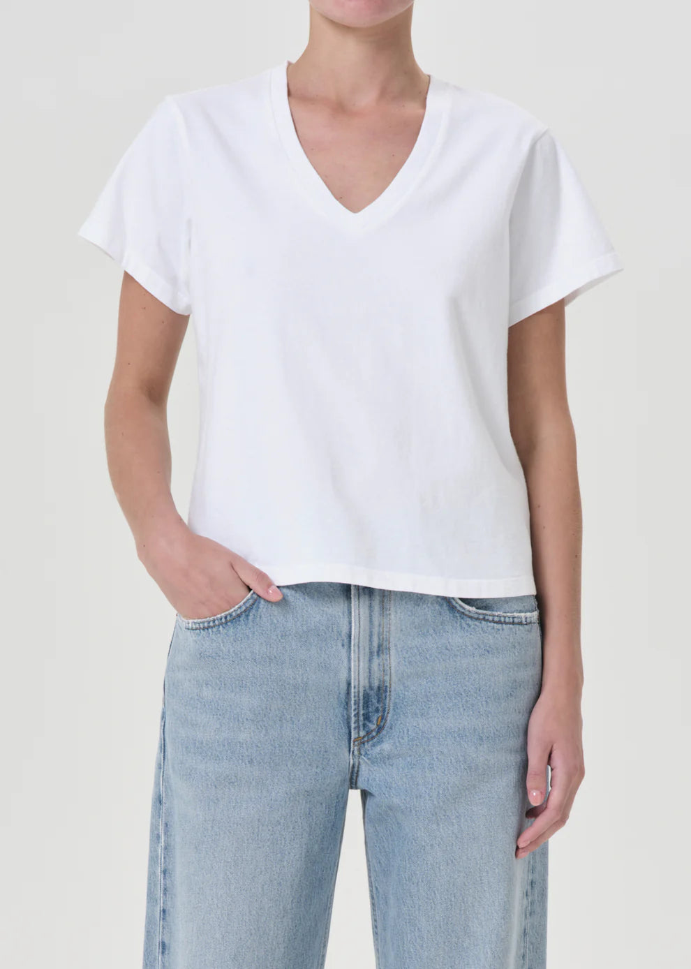 AGoldE - Jones T-Shirt in White