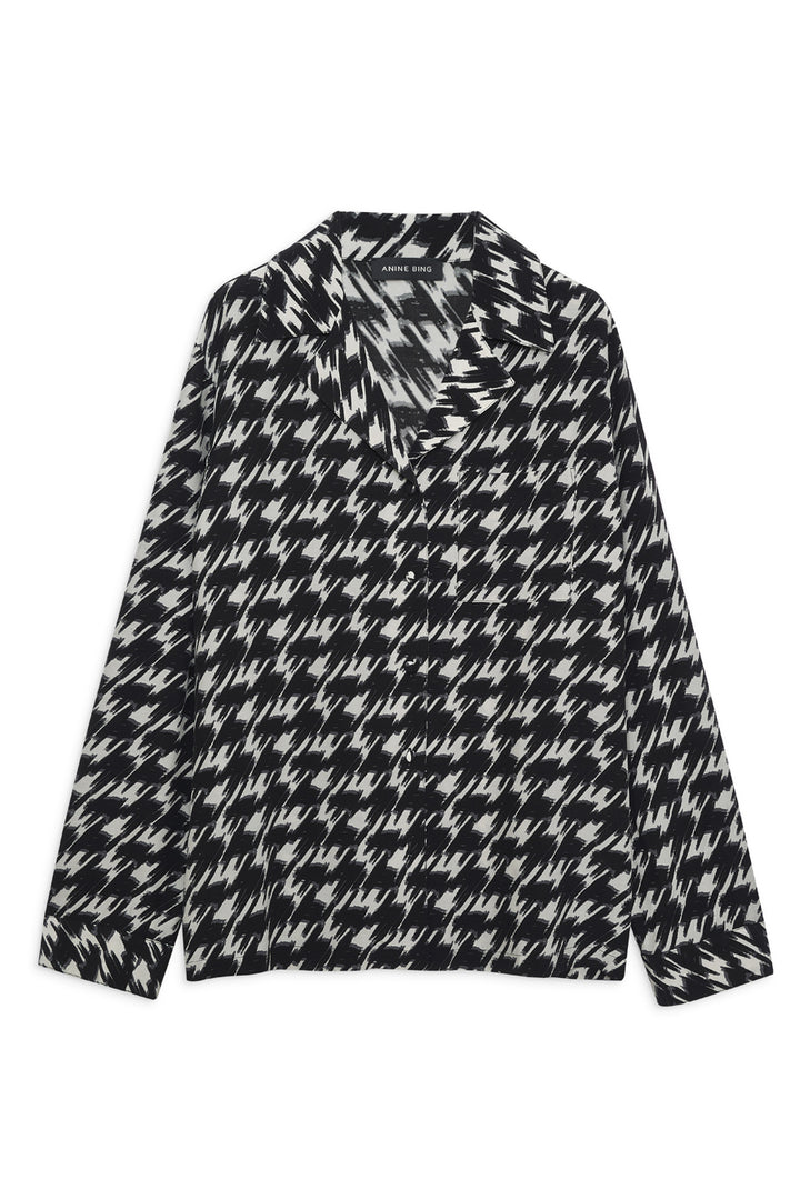 Anine Bing - Aiden shirt - Houndstooth Print