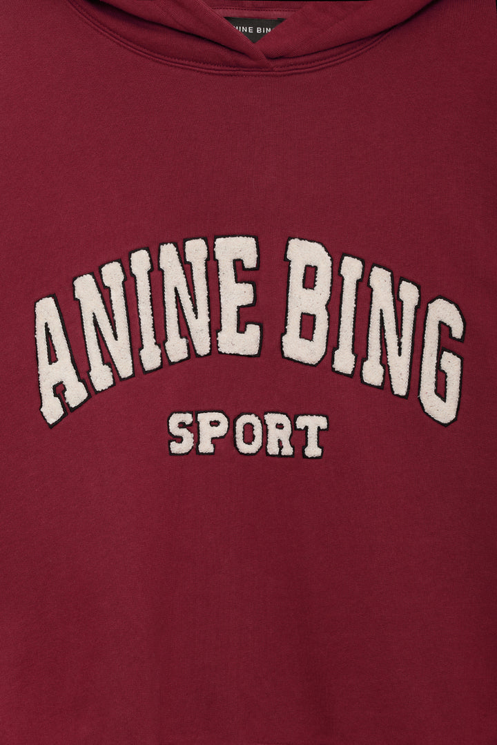 Anine Bing - Alec Hoodie in Cabernet