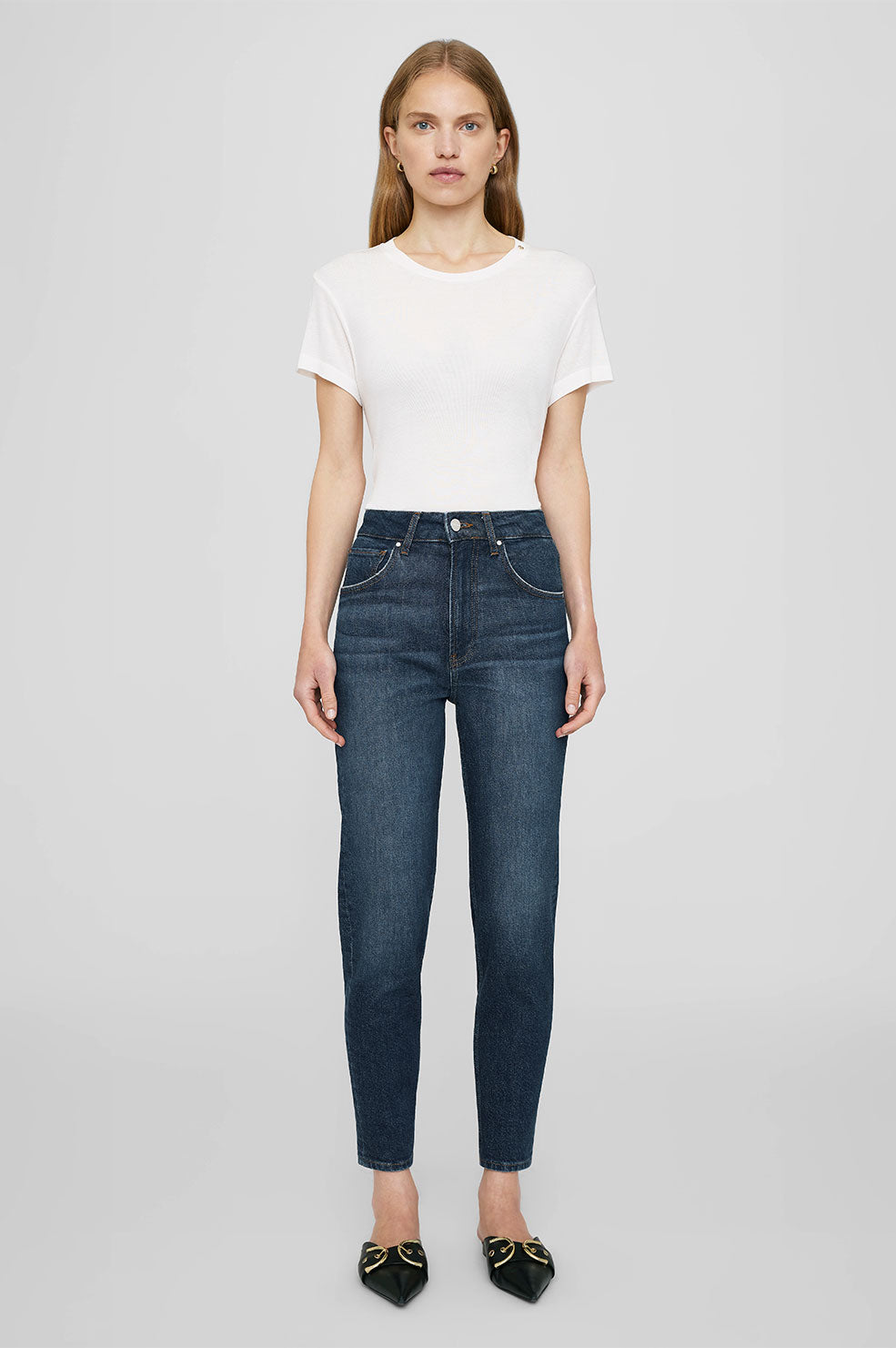 Anine Bing - Amani Tee in Off White