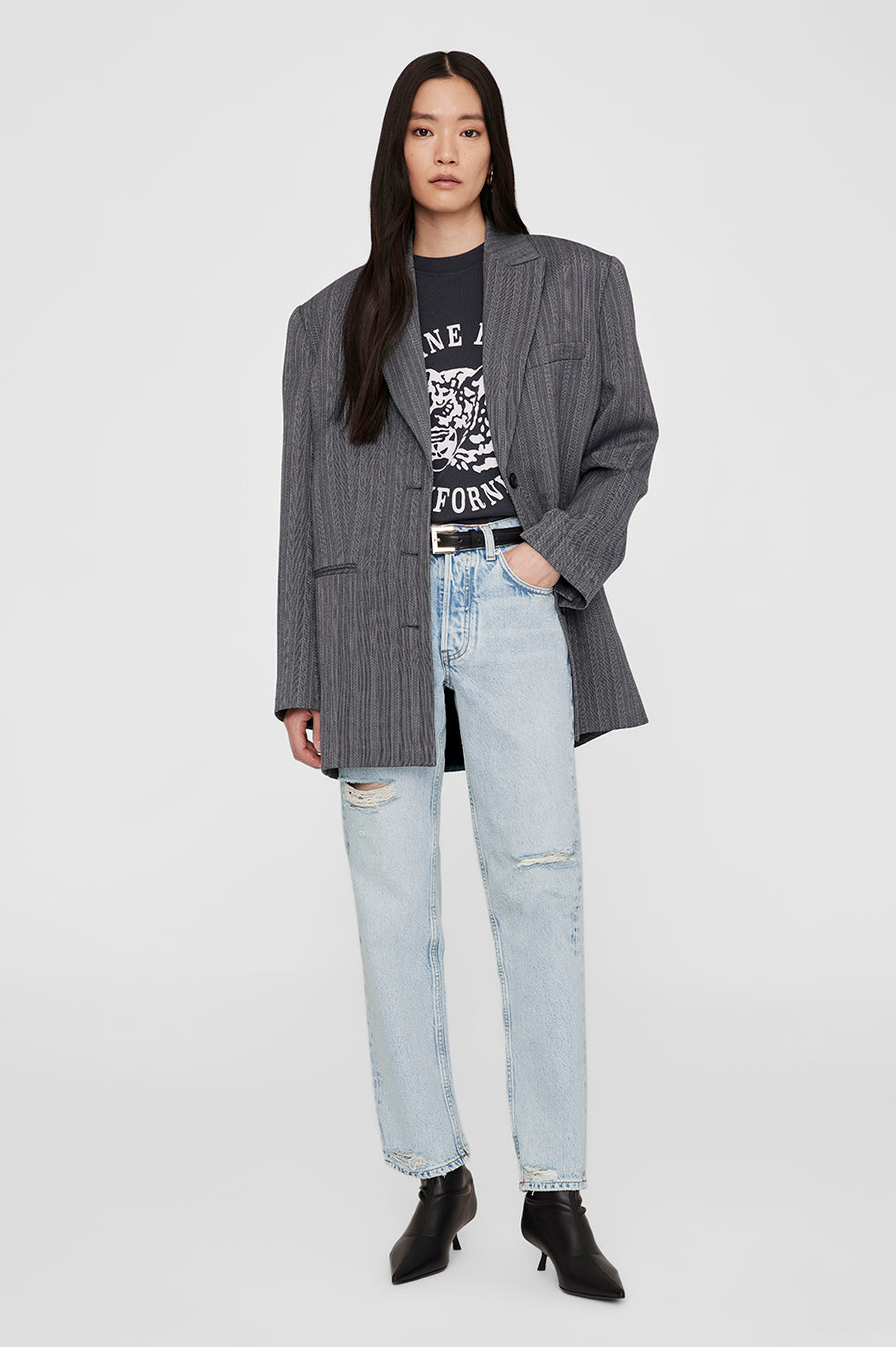 Anine Bing - AVI Collegiate Leopard Tee – Blond Genius
