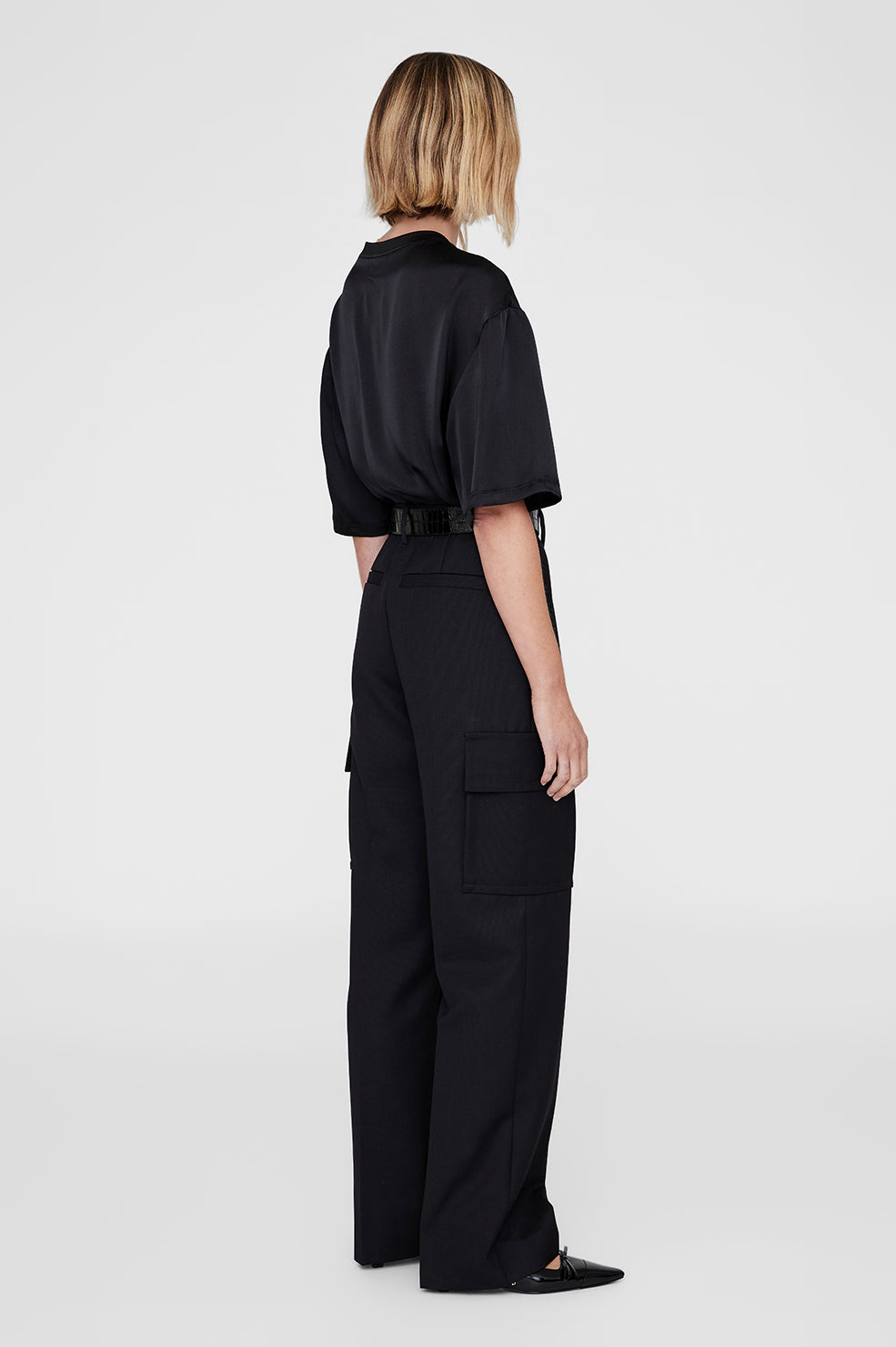Anine Bing - Dayton Cargo Pant in Black