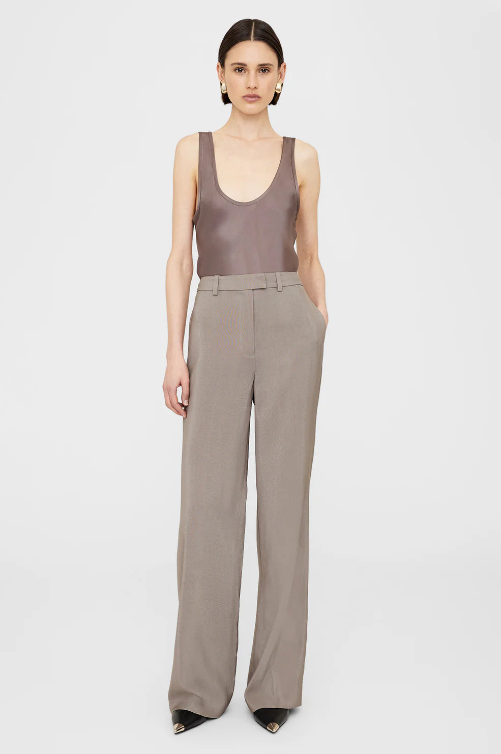 Anine Bing - Dolan Trouser in Clay