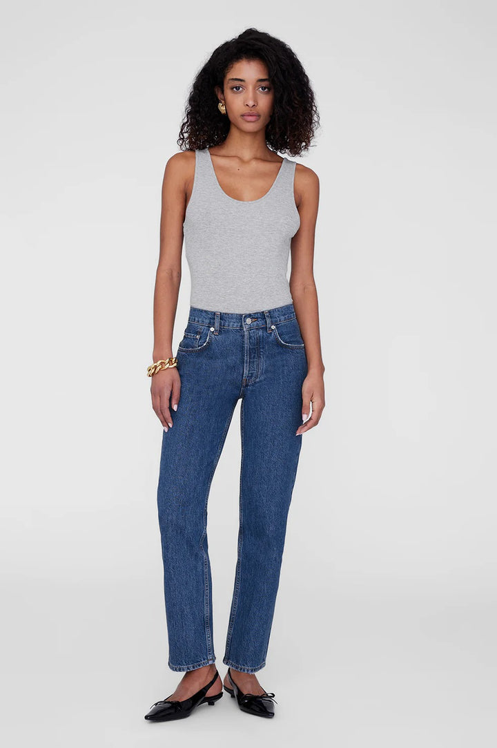 Anine Bing - Ginny Bodysuit in Heather Grey