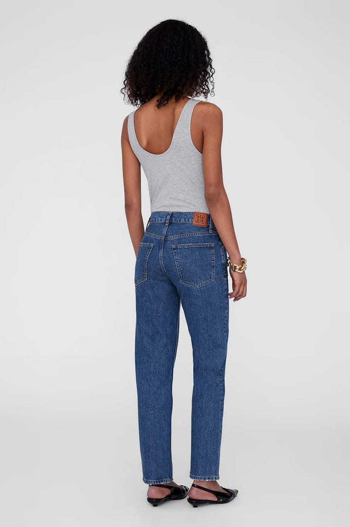 Anine Bing - Ginny Bodysuit in Heather Grey
