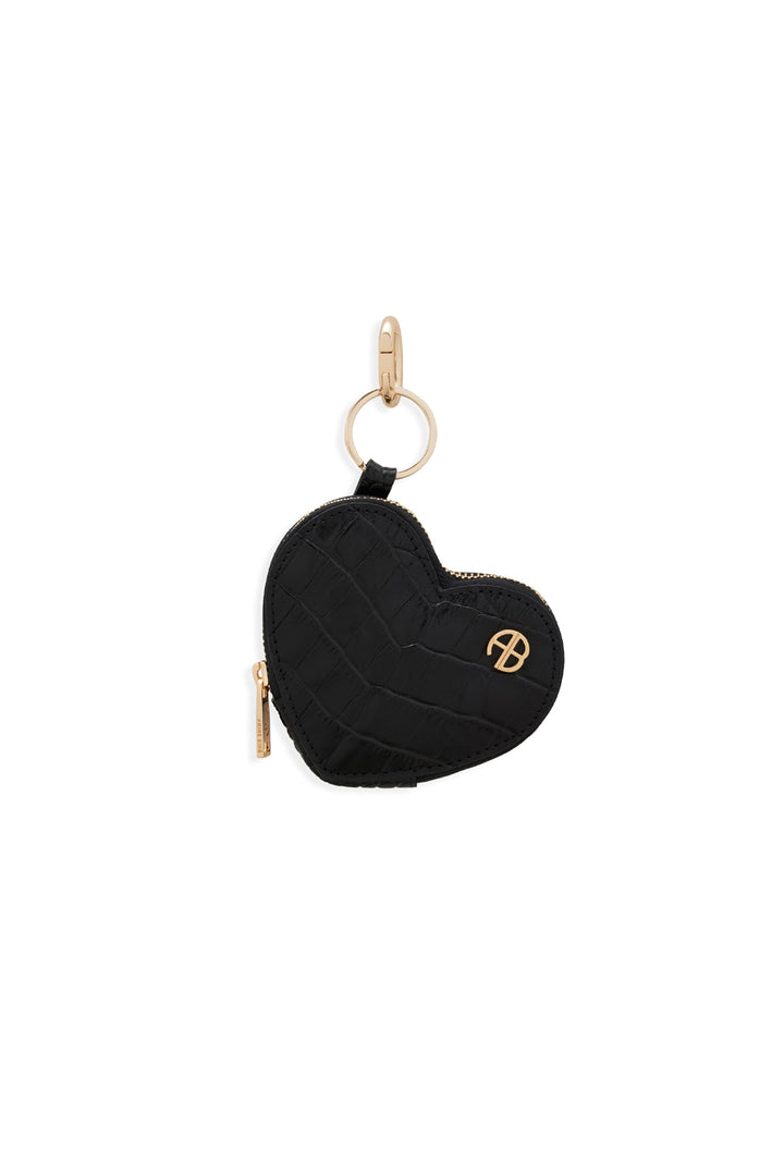 Anine Bing - Harriett Coin Purse in Black Embossed Accessories