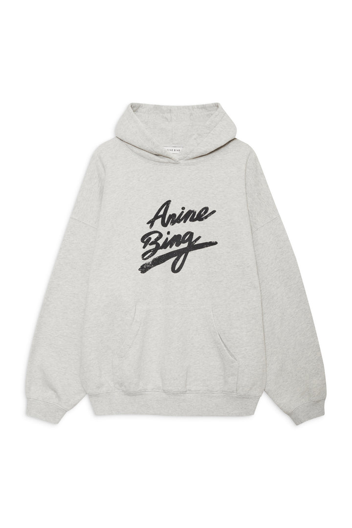 Anine Bing - Harvey Signature Sweatshirt in Heather Grey Sweatshirts