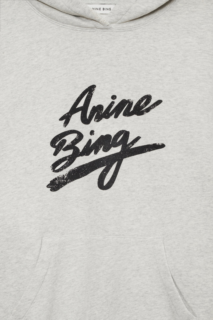 Anine Bing - Harvey Signature Sweatshirt in Heather Grey Sweatshirts