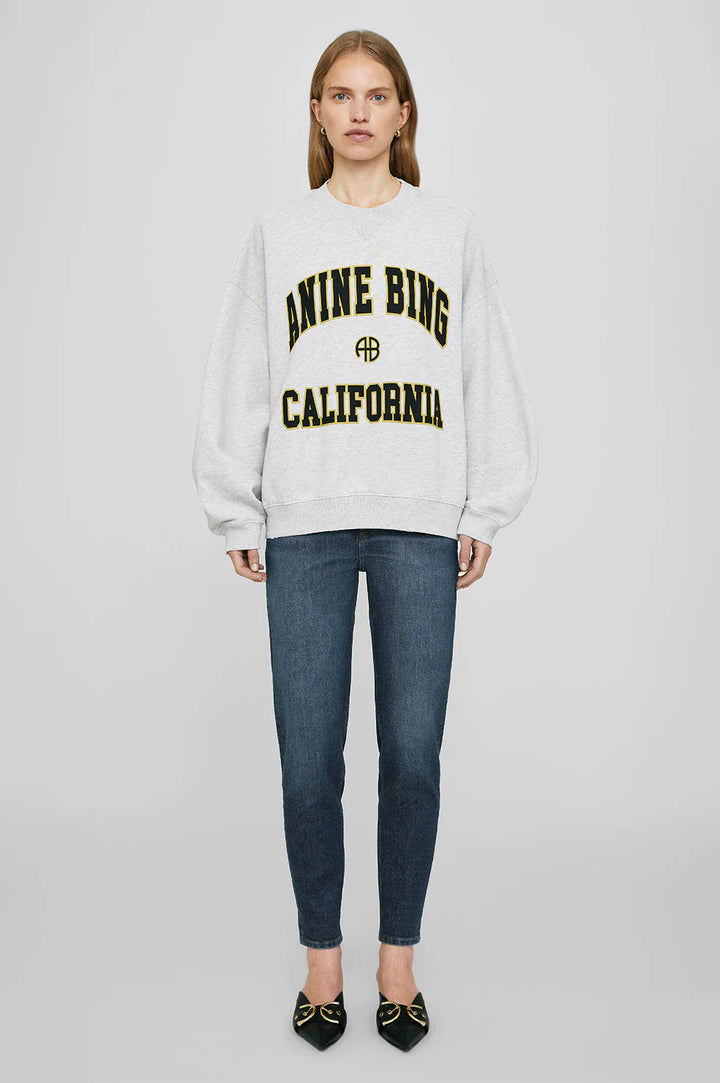 Anine Bing - Jaci Sweatshirt California in Heather Grey