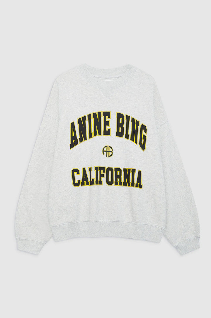 Anine Bing - Jaci Sweatshirt California in Heather Grey