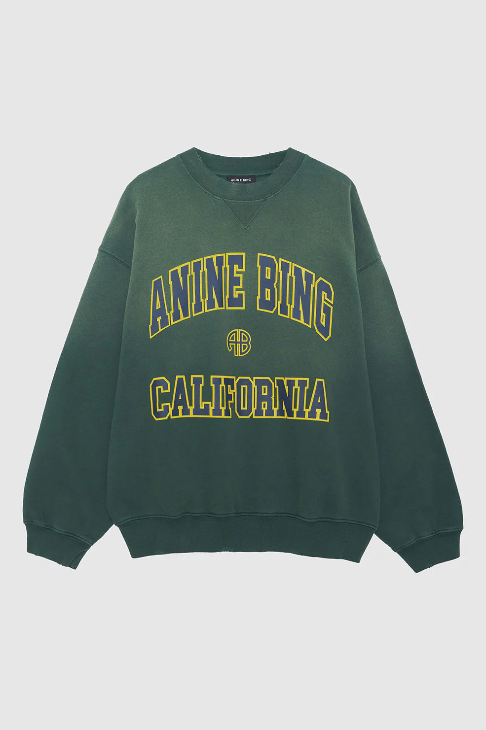 Anine Bing - Jaci Sweatshirt California in Washed Faded Green