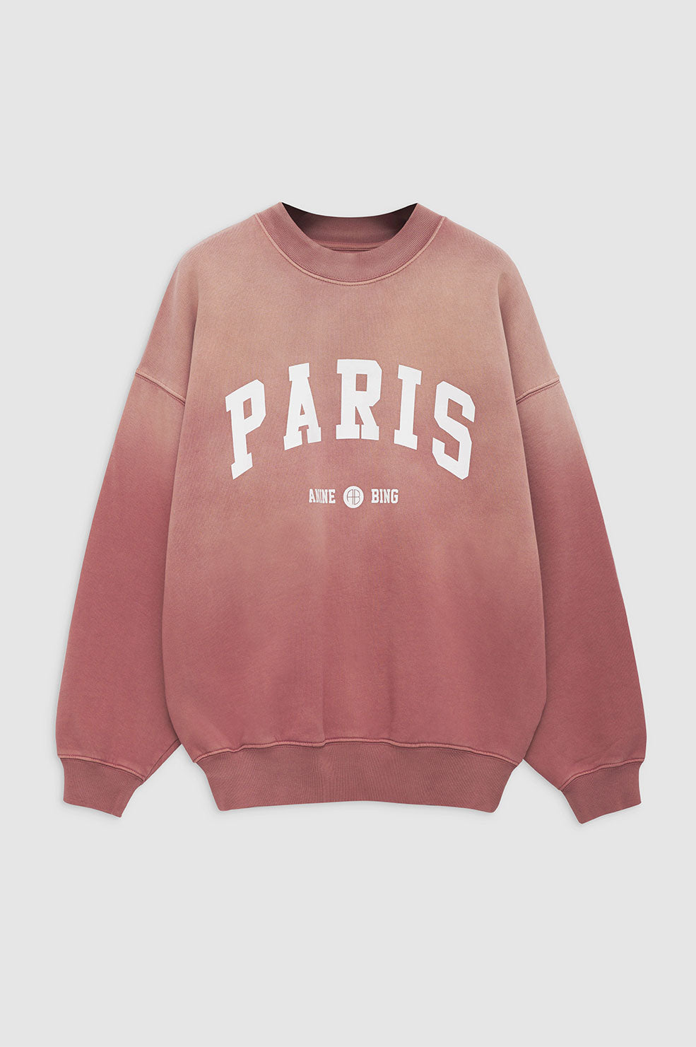 Anine Bing - Jaci Sweatshirt University Paris in Washed Faded Terracotta