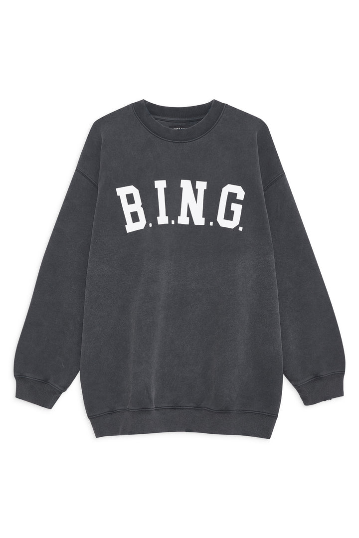 Anine Bing - Tyler Sweatshirt Bing in Washed Black