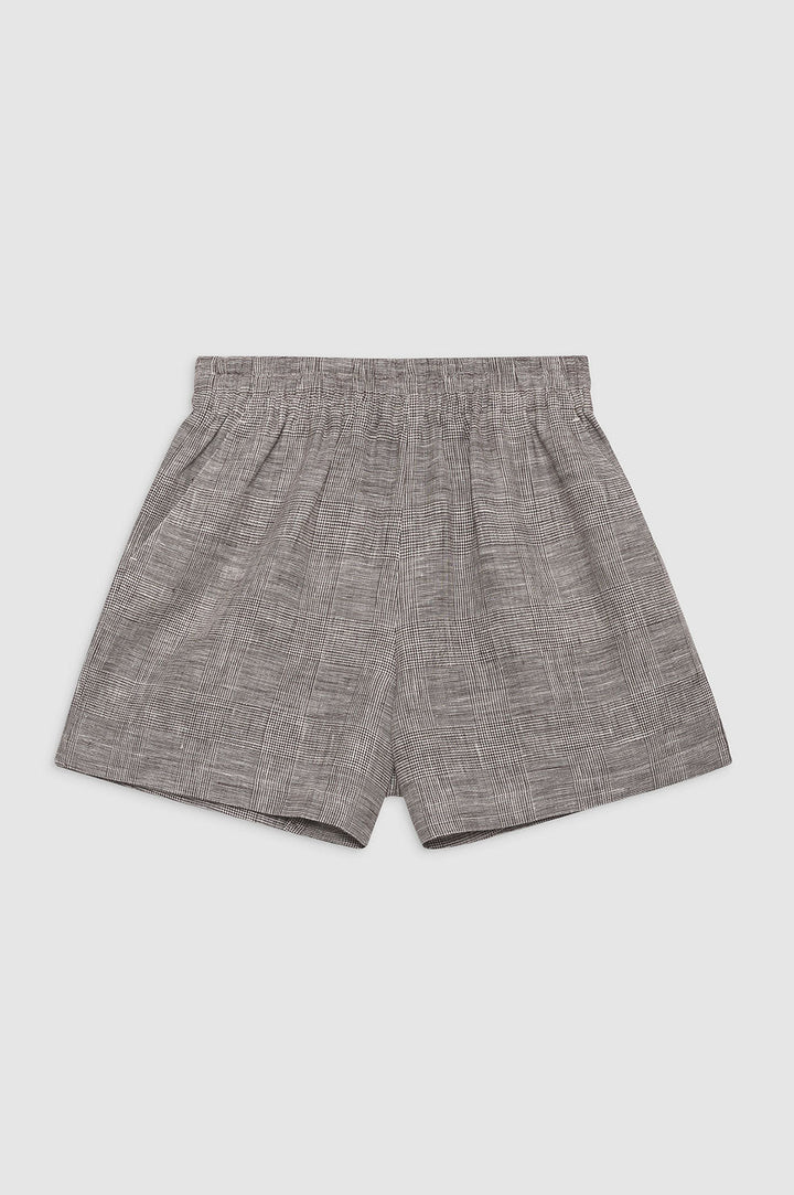 Anine Bing - Kam Short in Brown Plaid