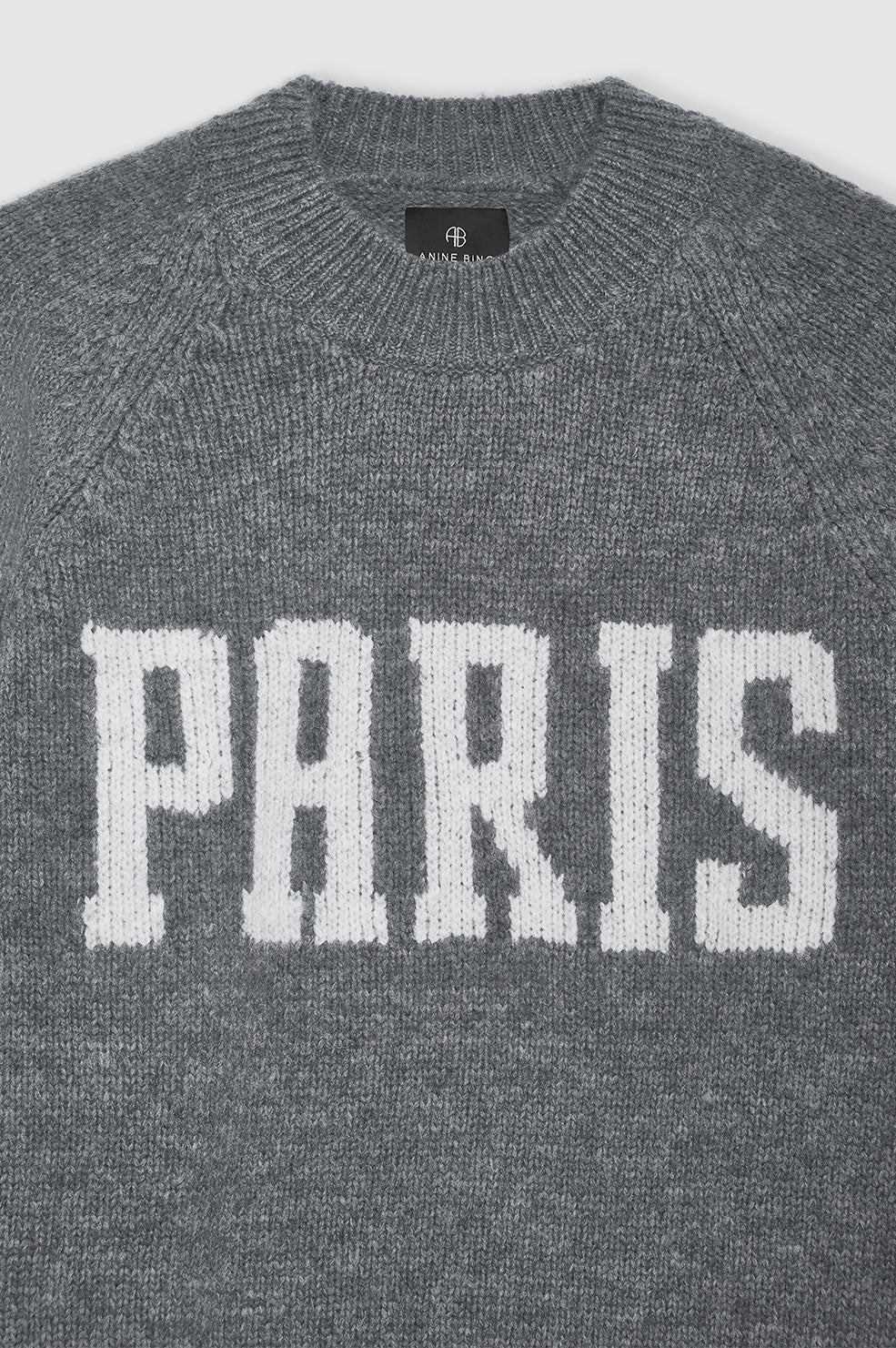 Anine Bing - Kendrick Sweater in University Paris Charcoal