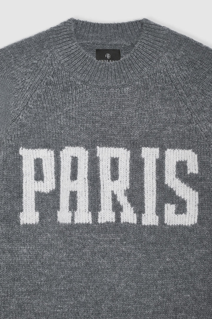 Anine Bing - Kendrick Sweater in University Paris Charcoal