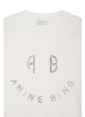 Anine Bing - Kent Tee Smiley in Ivory