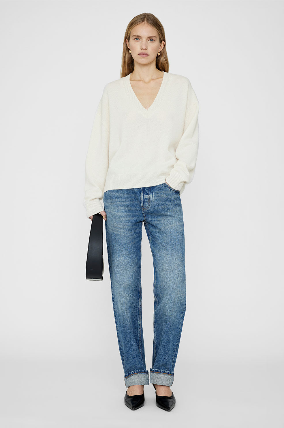 Anine Bing - Lee Sweater in Cream