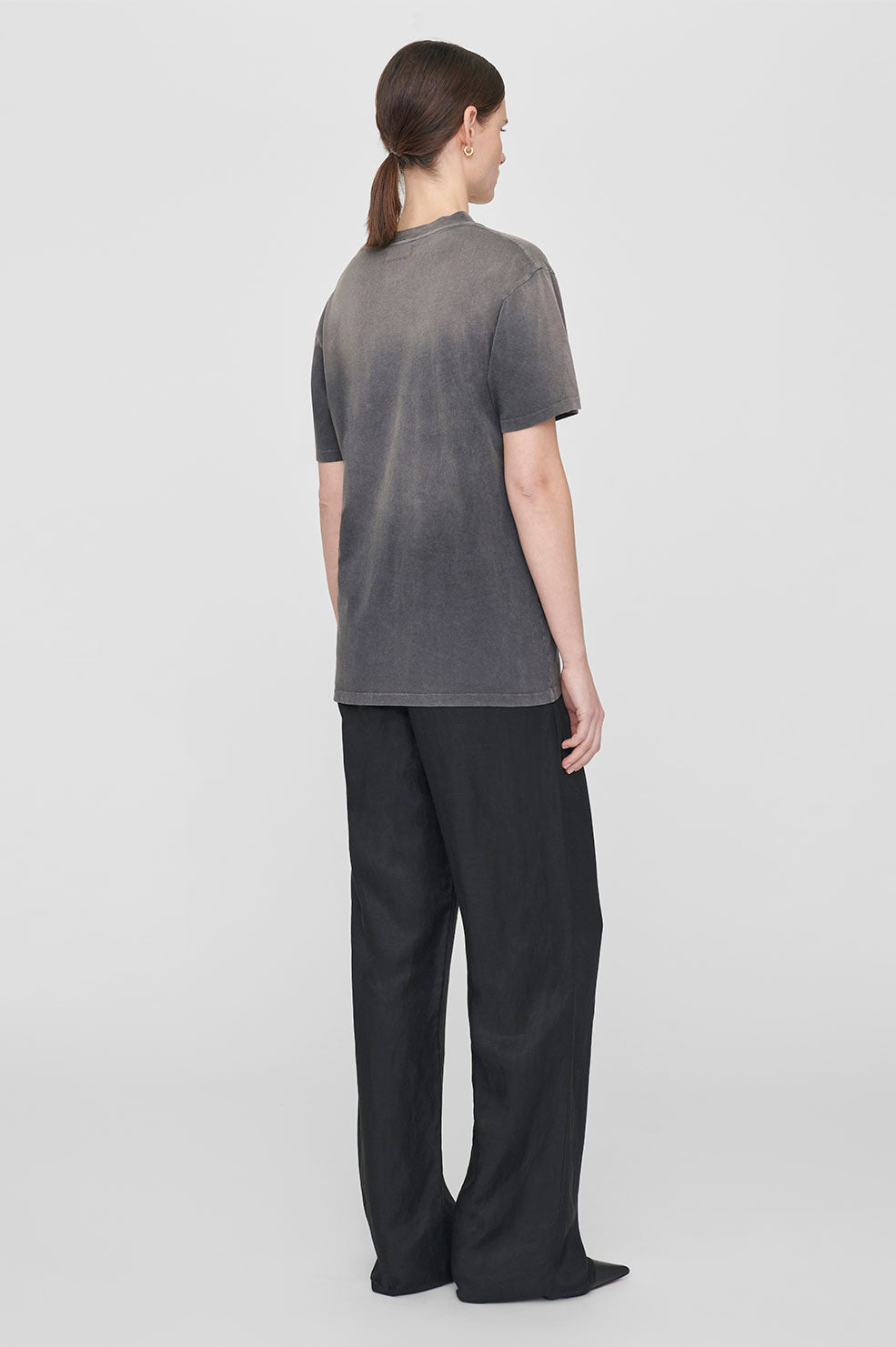 Anine Bing - Lili Tee AB x TO x Rolling Stones in Washed Faded Black