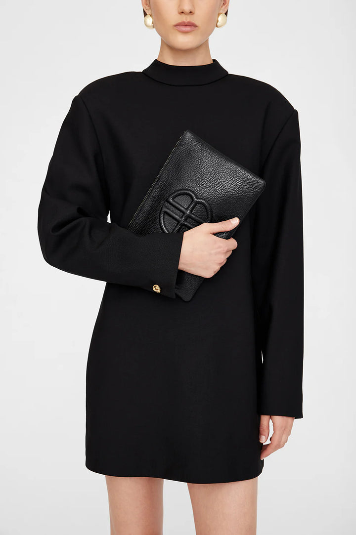 Anine Bing - Lili Pouch in Black Pebbled
