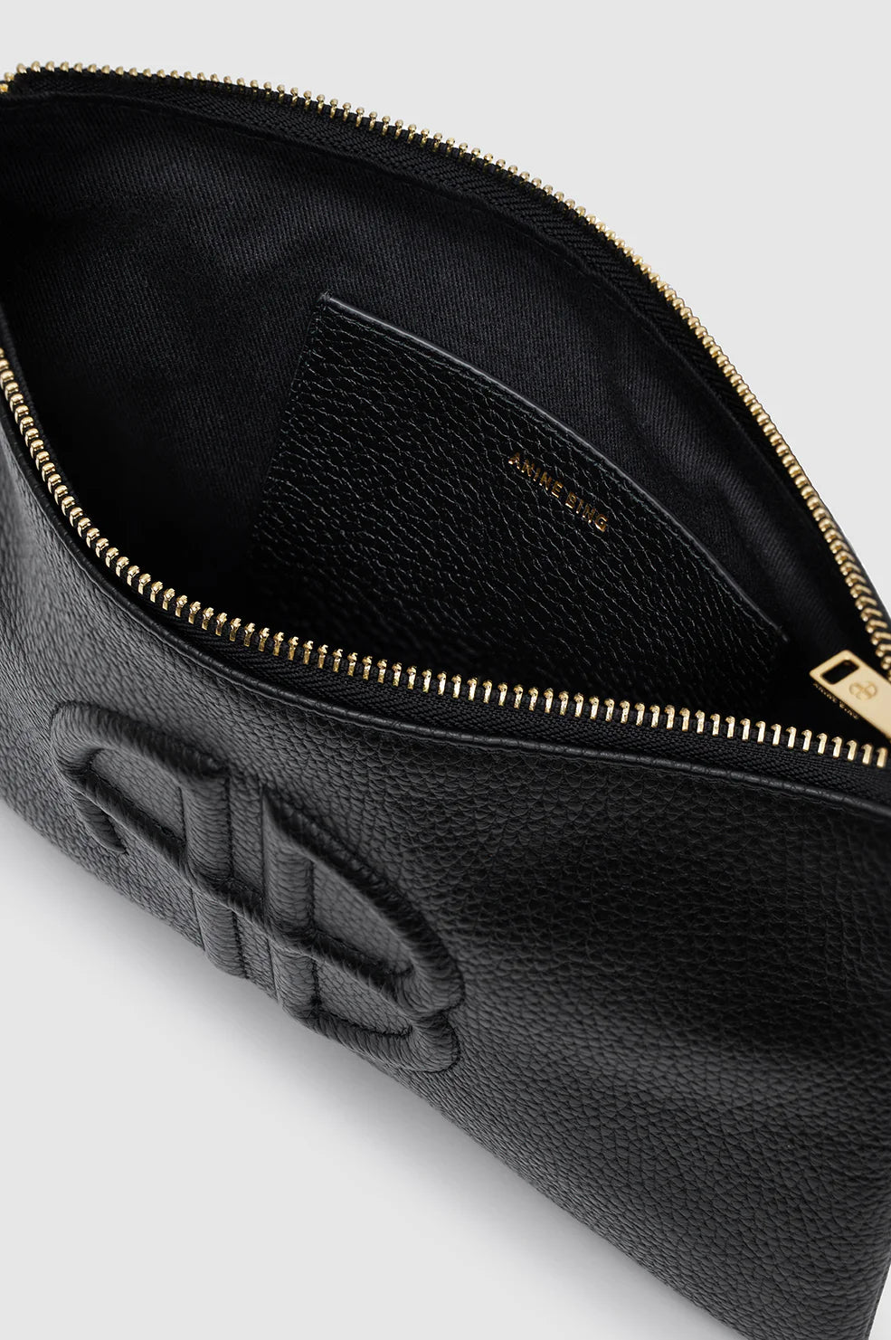 Anine Bing - Lili Pouch in Black Pebbled
