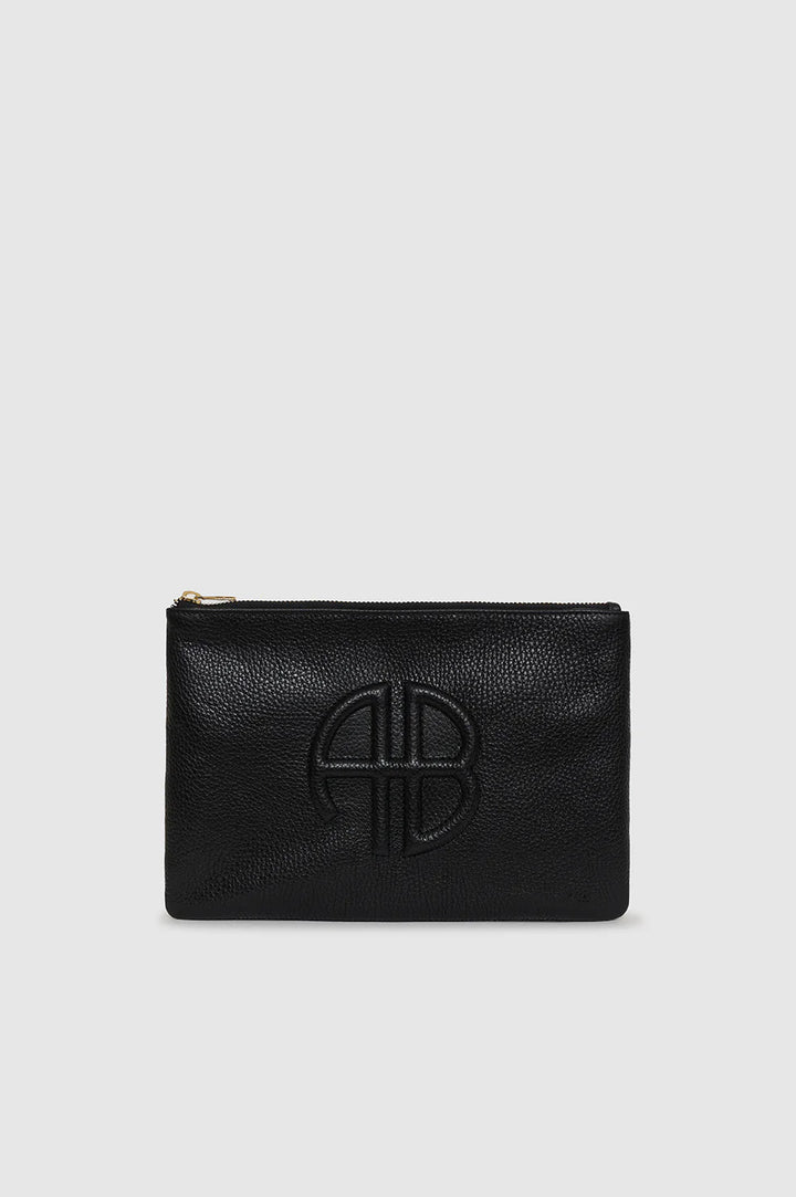 Anine Bing - Lili Pouch in Black Pebbled