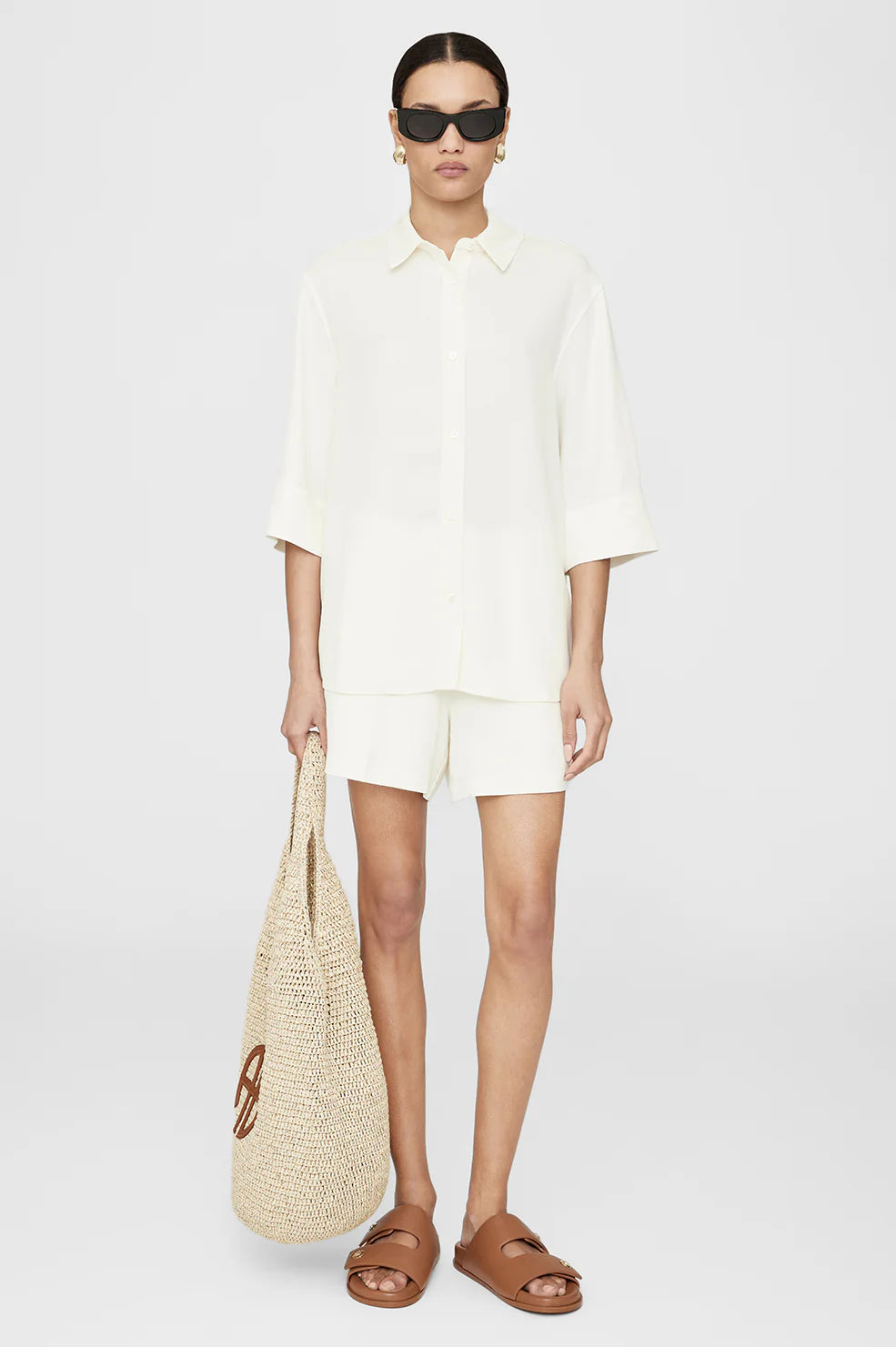 Anine Bing - Mary Shirt in Ivory