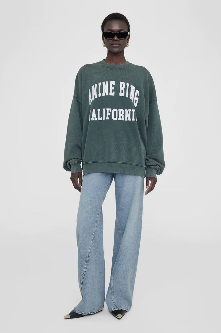 Anine Bing Green Miles Sweatshirt
