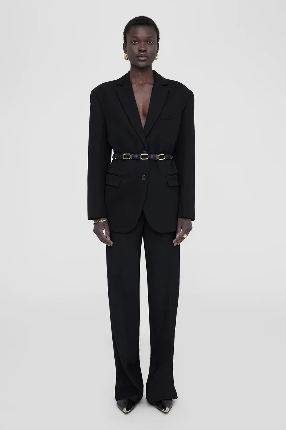Anine Bing - Mini Jody Belt in Black Accessories