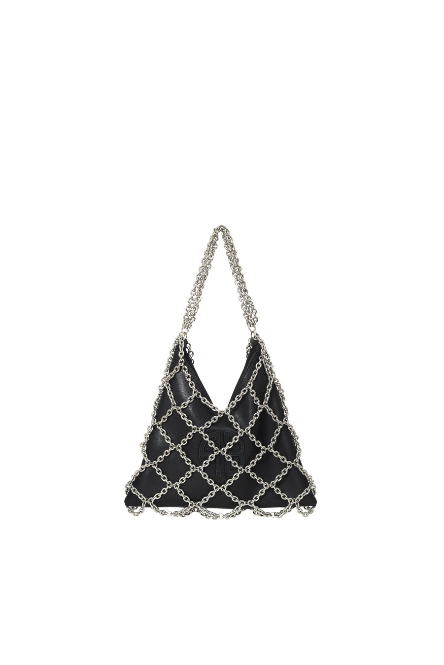 Anine Bing - Mini Gaia Chain Bag in Black and Silver