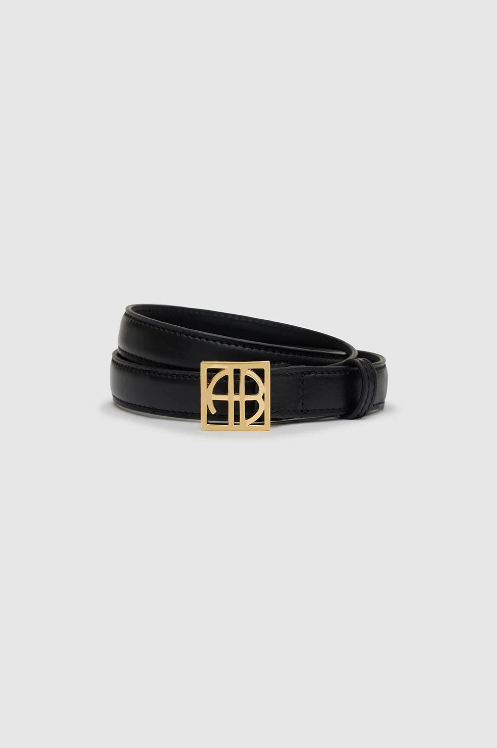 Anine Bing - Monogram Belt in Black