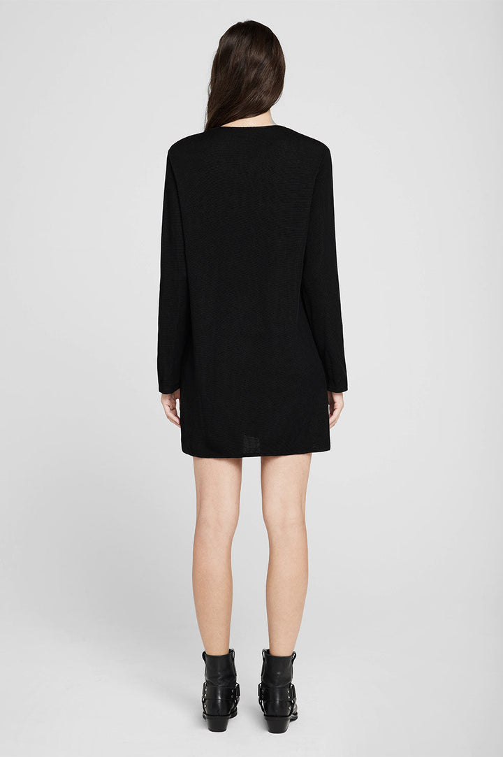 Anine Bing - Moss Dress in Black Waffle