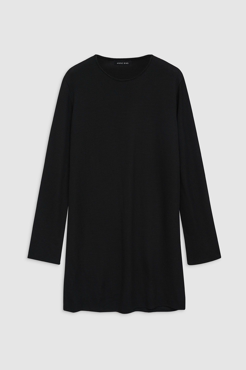 Anine Bing - Moss Dress in Black Waffle