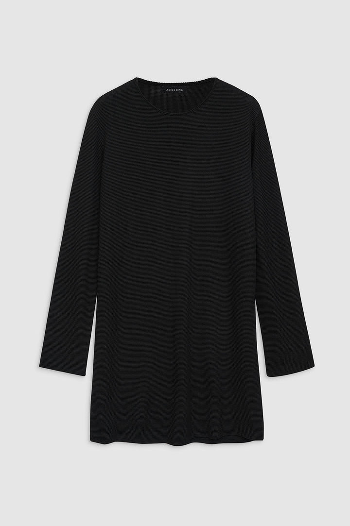 Anine Bing - Moss Dress in Black Waffle