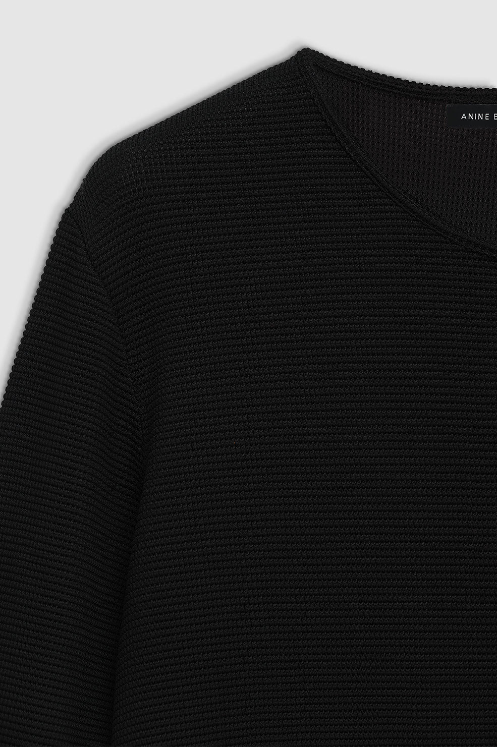 Anine Bing - Moss Dress in Black Waffle