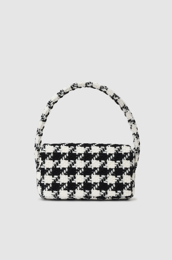 Anine Bing - Nico Bag in Black & White Houndstooth