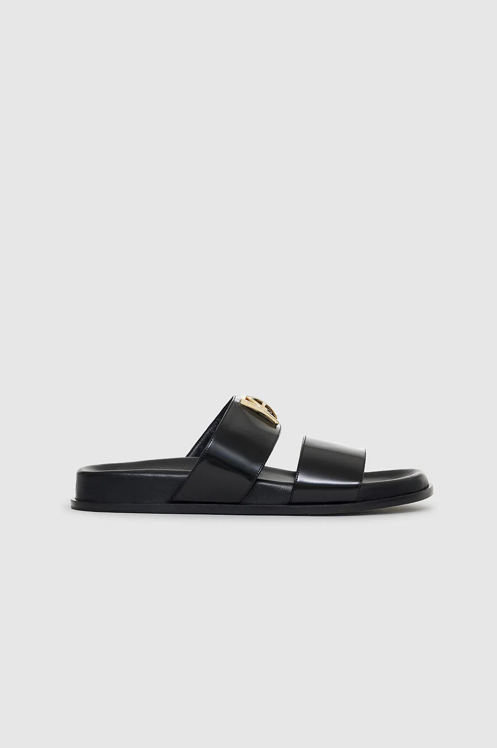 【美品】leather mono slides 1017 Alyx 9SM Black Leather Mono-Slide | H. Lorenzo