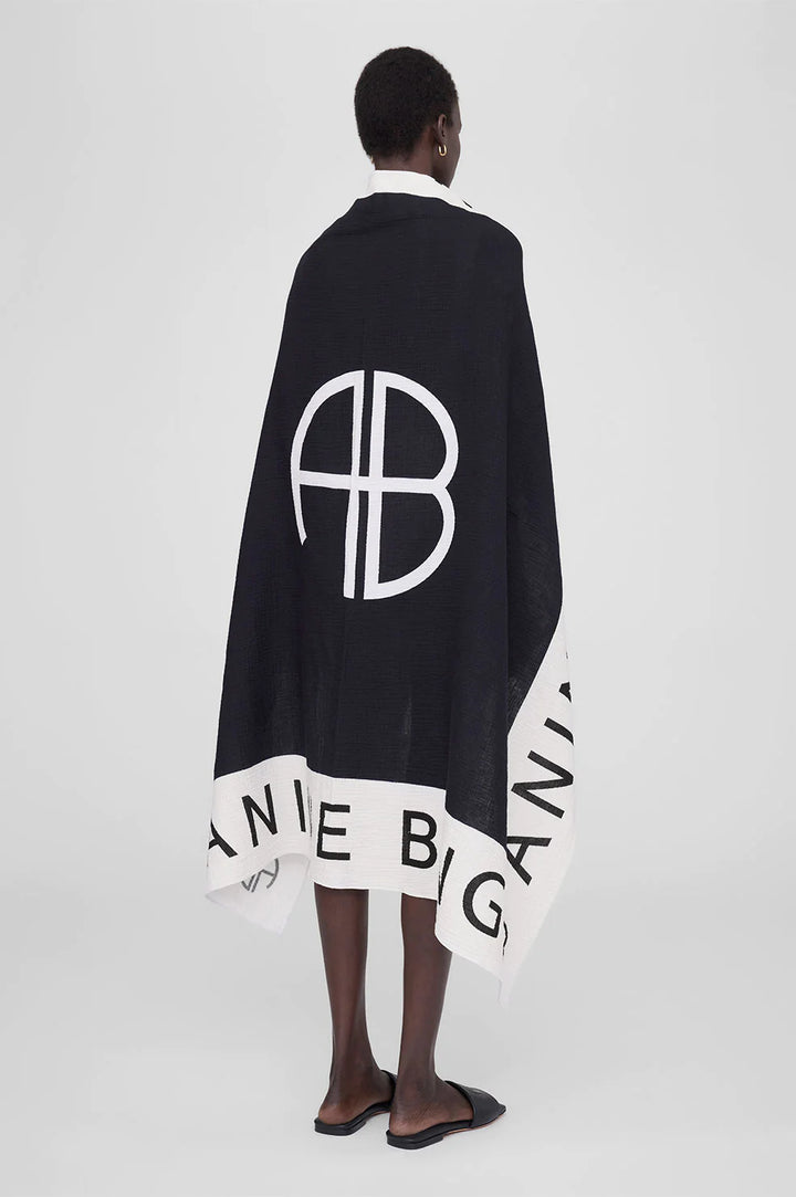 Anine Bing - Praia Sarong in Black & White