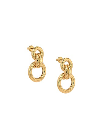 Anine Bing - Round Link Drop Earrings in Gold